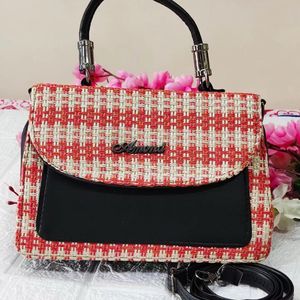 Jute like korean handbags/sling bags