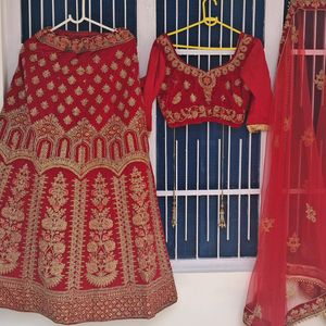 Red Lehenga