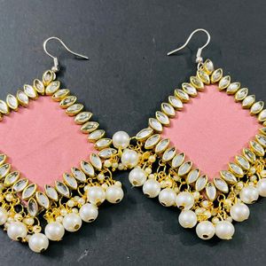 Fancy Party Wear Have Long Size Earrings All' Colo