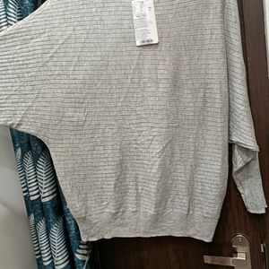 Grey Pancho Top L Upto 2xl