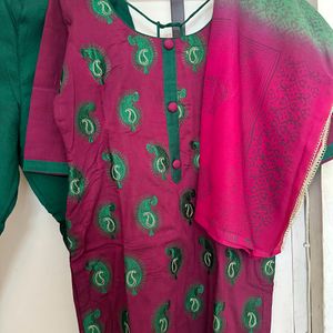 Ethnic Kurta With Pant And Dupatta