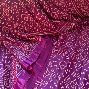 Printed Satin Saree