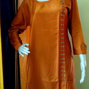 New Side Button Kurti