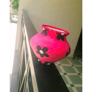 Mud Flower Design Pot