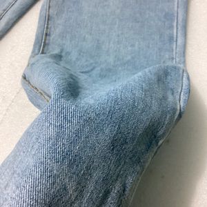 Blue Wide Leg Jeans