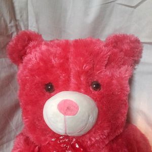 Big Pink Teddy Bear With Heart Couple Kid Gift 🧸