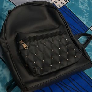 Black Leather Elegant Bag