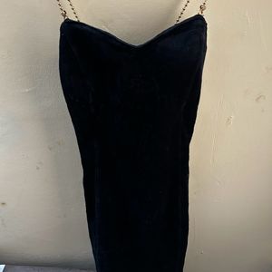 Padded Black velvet Body Fit Dress… Make Offer!!!