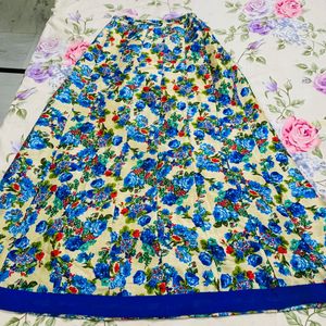 Blue Ethinc Long Skirt