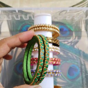 Kundan Bangles - Sale