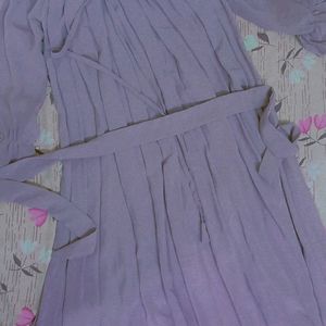 Pretty Lavender Off Shoulder 💜 Dress | Korean