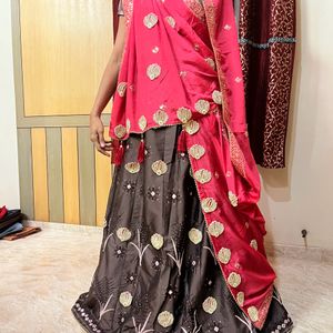 Pink Heavy Work Bridal Lehenga