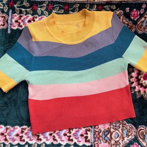 Rainbow Crop Top