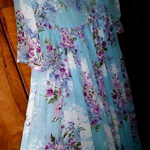 Neyra Cut Floral Gown