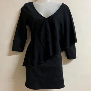 Black Korean Designer One Piece