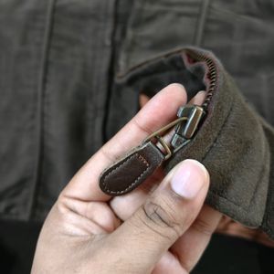 Dark Olive SUEDE LEATHER Jacket