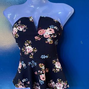 Floral Partywear Top👑#tops #womanwear #Croptop