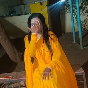 Yellow Gown With Dupptaa