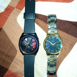 GYRO AND GOLDEN METAL WATCH 💥 COMBO ⚡