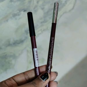 Set Of 2 Lip Liners Burgundy & Purple