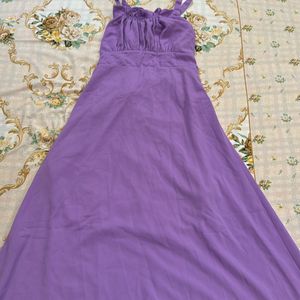 Women Solid Purple Dress