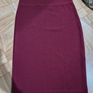 Maroon Skirt