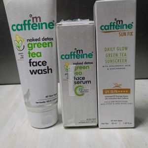 Combo Of Mcaffeine Face Wash, Serum & Sunscreen