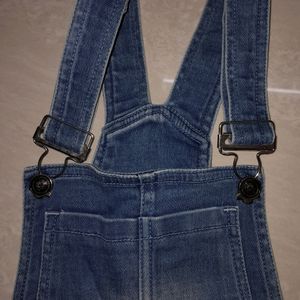 blue denim dungarees