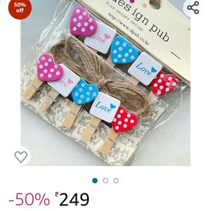 Wooden ❤️ Clips  !! STEAL DEAL!!