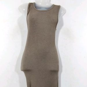 Forever 21 Grey Sleeveless Bodycon Dress (Women)