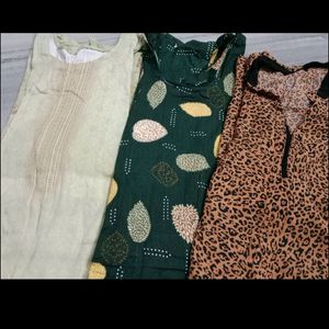 3 Kurti Combo M Size