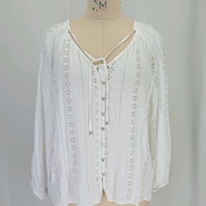 New Rayon Eyelet Top