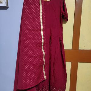 New Round Kurti With DUPATTA