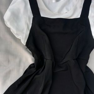 New Trendy Korean Short Midi Dress