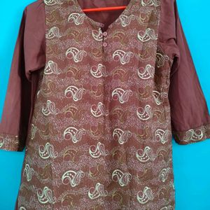 Rust Colour Kurti