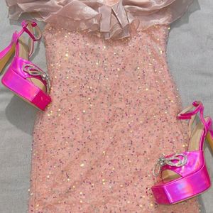 Urbanic Pink Sequin Dress🩷