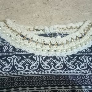 Pearl Neck Top