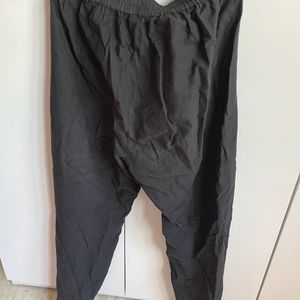 Black Cotton Trouser