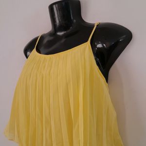 Yellow Partywear Flared Dress (Women's)