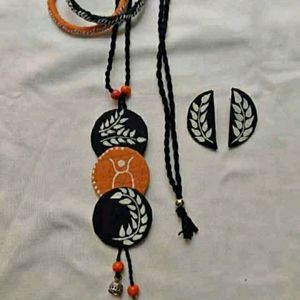 Black & Orange Neckpiece