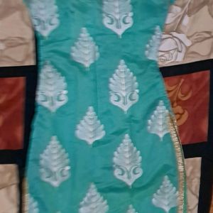 Sea Green  Net Kurti