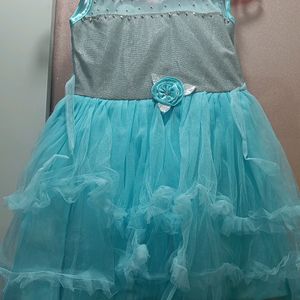 Sky Blue Colour Baby Girl Frock