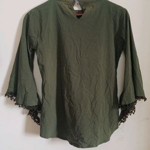 New Olive Green Top