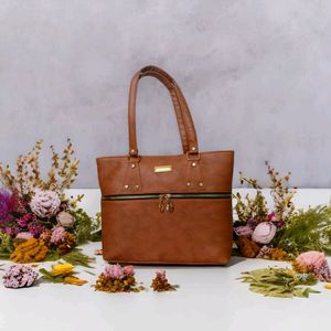 Beautiful Brown Handbag High Quality Material