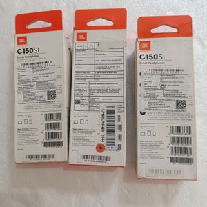 Jbl c150si earphone pack of 3 brand new orignal