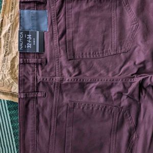 Nautica New Maroon Trouser W32