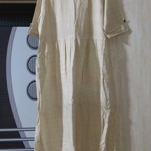 Indo Fusion Beige Colour Kurti