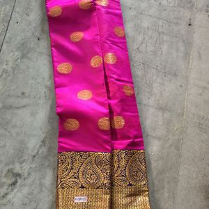 Mauve Colour Silk Sareee With Blouse Piece