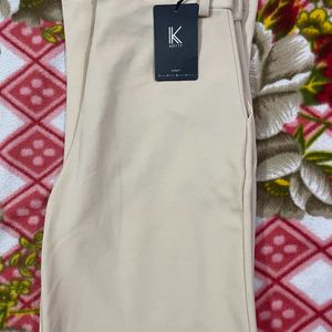 Regular Fit Women Beige Trousers