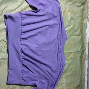 crop top lavender colour